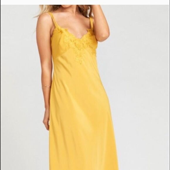 NWT Show Me Your Mumu - Yellow Slip Dress - XS - Picture 1 of 16